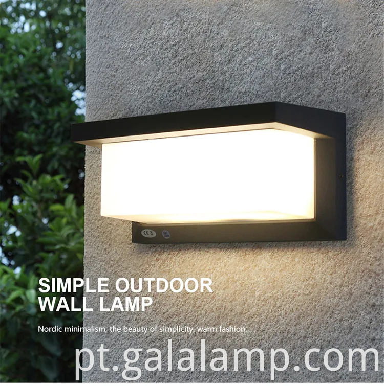 Luz de parede externa à prova d'água 24W para jardins elegantes